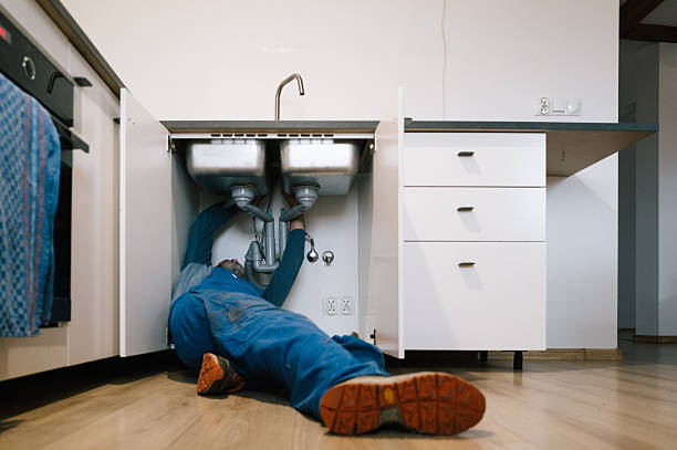 Professional Drain Cleaning technician working in Forest City, NC